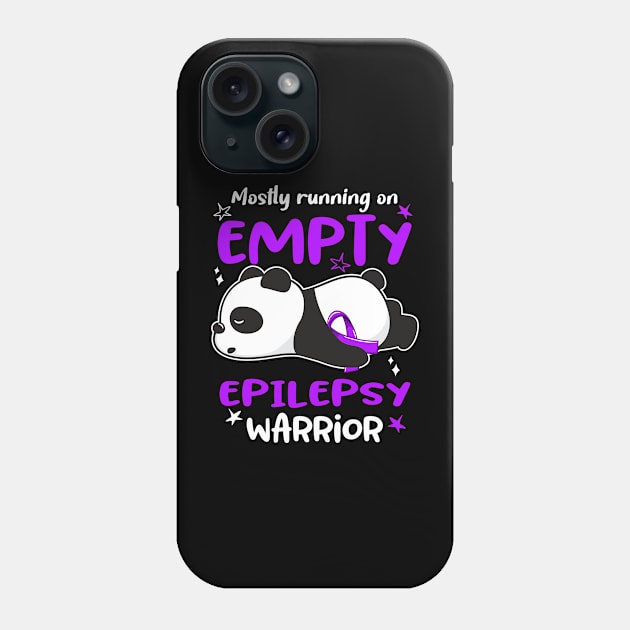 Mostly Running On Empty Epilepsy Warrior Phone Case by ThePassion99