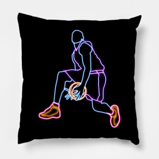 Basketball Neon Pillow