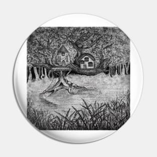 Treehouse Neighbors in the Forest Pin