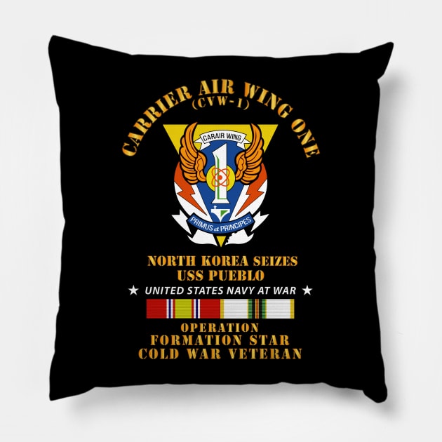 Carrier Air Wing One - Operation  Formation Star - N Korea Pillow by twix123844