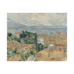 View of Estaque by Paul Cezanne T-Shirt