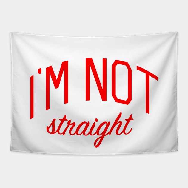 I'm Not Straight Tapestry by bickspics