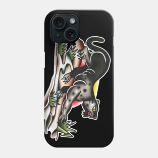 Prowling Panther Tattoo Design Phone Case