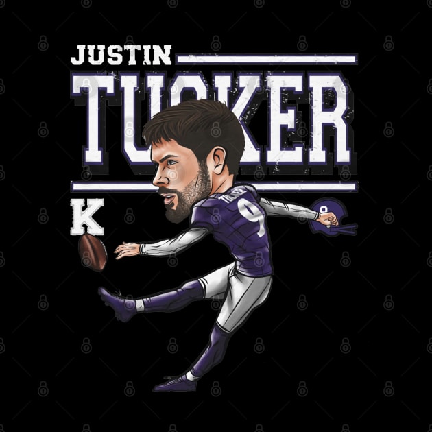 Justin Tucker Baltimore Cartoon by Buya_Hamkac