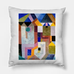 Paul Klee - Colorful Architecture, 1917 Pillow