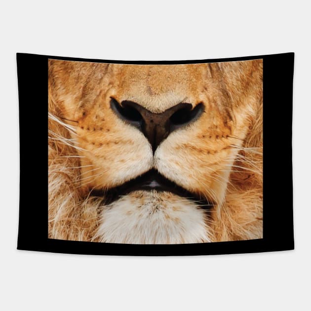 lion mouth face mask - lion lover gifts - lion face masks - funny masks for animals lover Tapestry by jack22