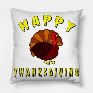 Cute turkey Funny Thanksgiving Gift Pillow