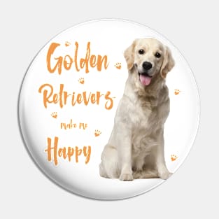 Golden Retrievers make me Happy! Especially for Golden owners! Pin