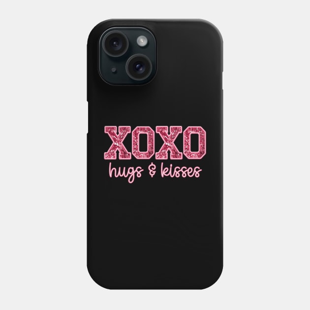 XOXO Hugs and Kisses Valentines Love Phone Case by Mind Your Tee