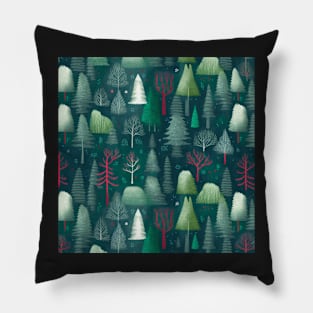 Christmas night in the forest III Pillow