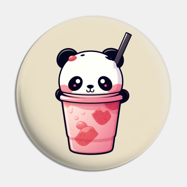 Cute little panda in a cup of bubble tea Pin by Andrew World