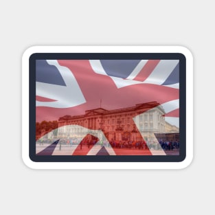 Buckingham Palace And Union Jack, London Magnet