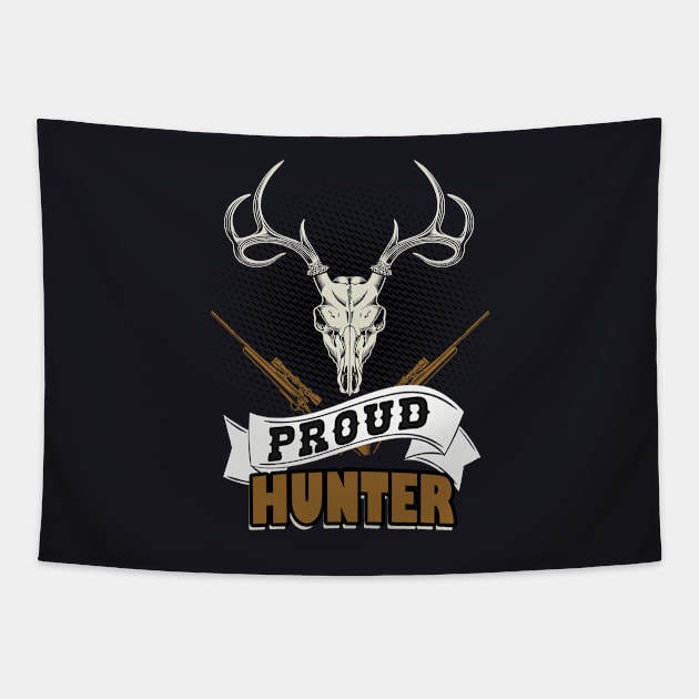 Proud Hunter Tapestry by Foxxy Merch