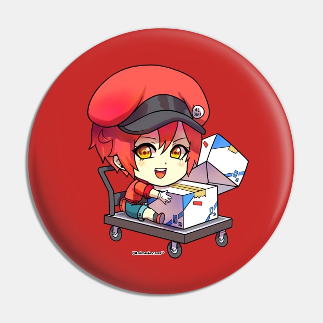 Hataraku Saibou: Cells at Work - Red Blood Cell Pin by Anime Access