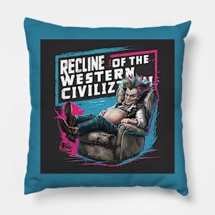 Recline of the Western Civilization Pillow