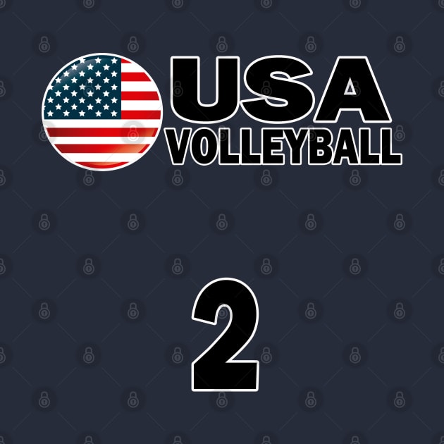 USA Volleyball #2 T-shirt Design by werdanepo