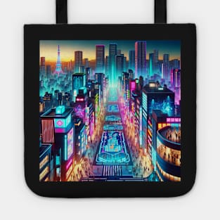 Neon Pulse: The Digital Plaza part two Tote