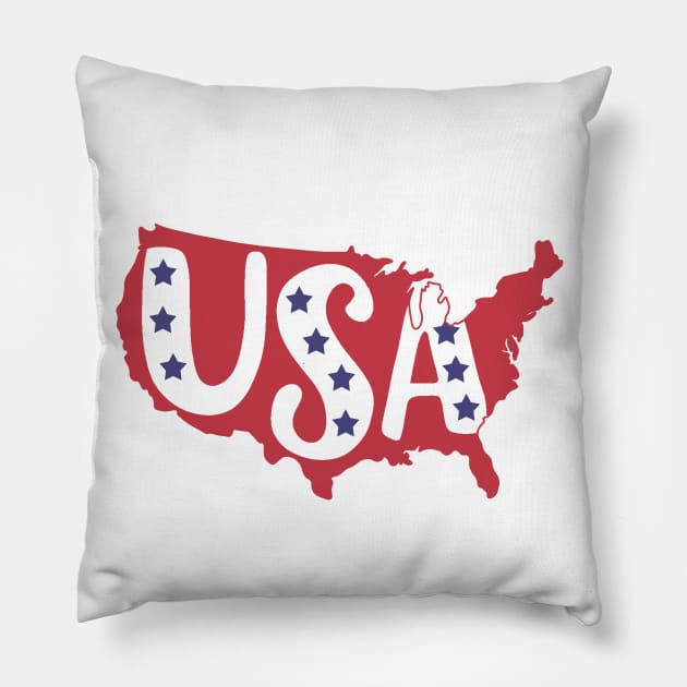 USA Pillow by valentinahramov