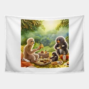 The Gibbons' Picnic Tapestry