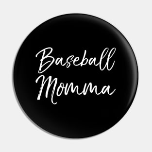 Mother'S Day For Ball Mom Baseball Momma Pin