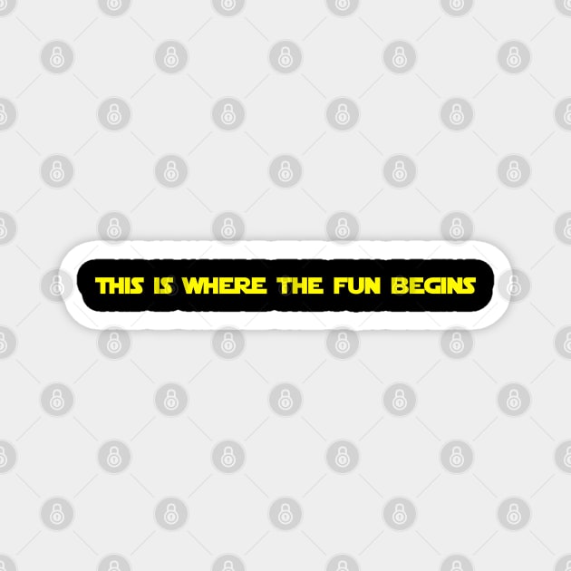 Where The Fun Begins Magnet by The Great Stories