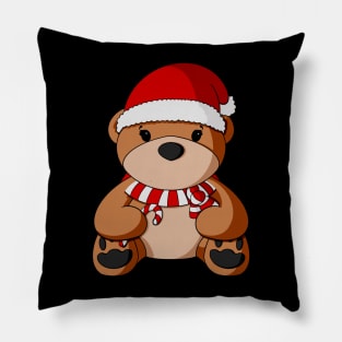 Candy Cane Teddy Bear Pillow