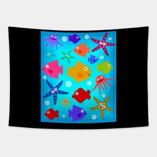 Colorful fish Tapestry