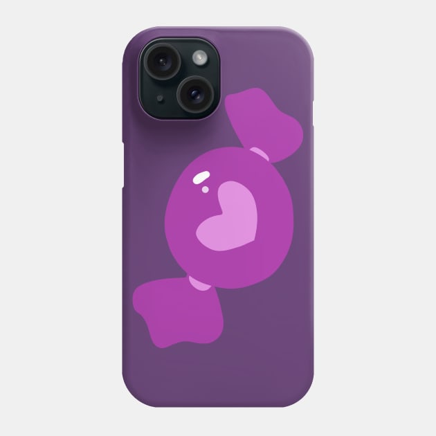 Purple Heart Candy Phone Case by saradaboru