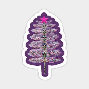 Dragonfly Holiday Tree Magnet