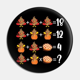 Funny Turkey Math Teacher Order of Operations Quiz Math Pin