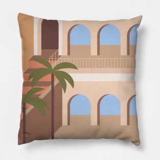 Boho travel art. Egypt #3 Pillow