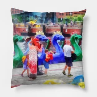 Baltimore MD - Dragon Boats Pillow