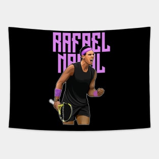 Rafael Nadal Celebration Match Bold Tapestry
