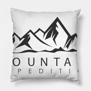 Mountain expedition adventure Pillow