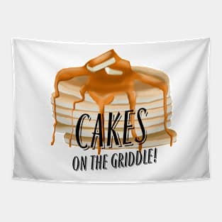 PANCAKES ON THE GRIDDLE Tapestry