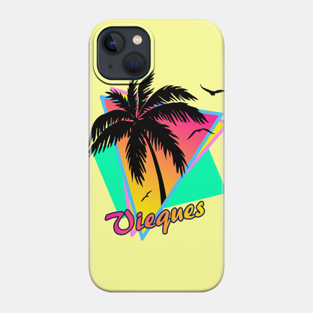 Vieques Cool 80s Sunset - Vieques - Phone Case