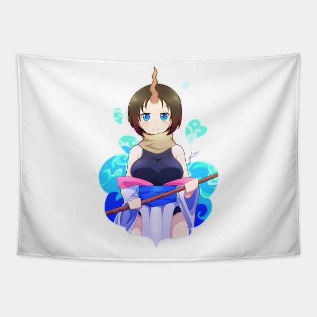 Dragon maid Elma Tapestry by KawaiiDreamyPixie