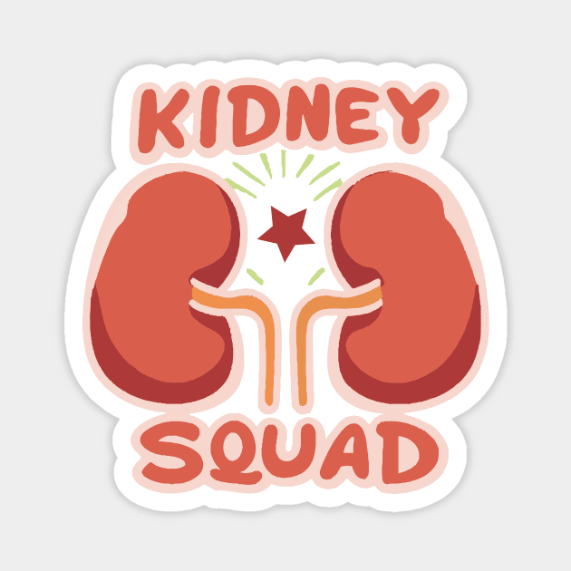 Kidney Team Squad Magnet by The WYLD Tribe