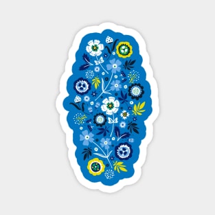 Folk Flowers Magnet