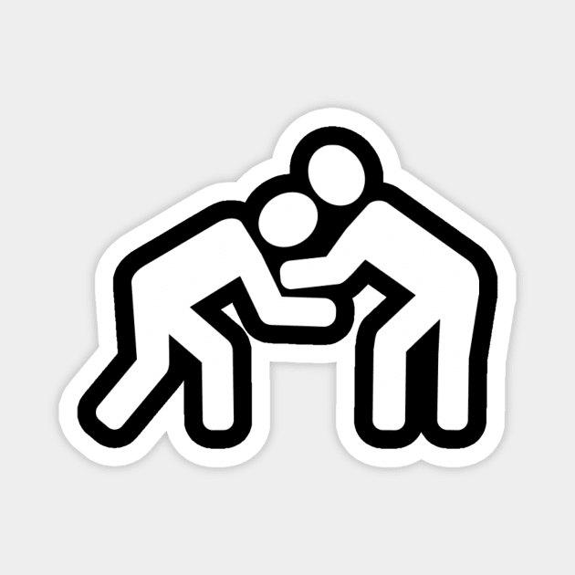 Wrestling Magnet by Designzz