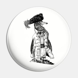 Penguin Pirate Captain Pin