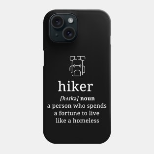 Homeless hiker (dark) Phone Case