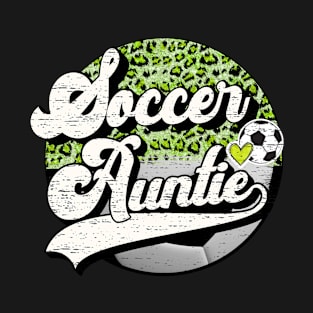 Soccer Auntie Vintage Soccer Family Matching T-Shirt