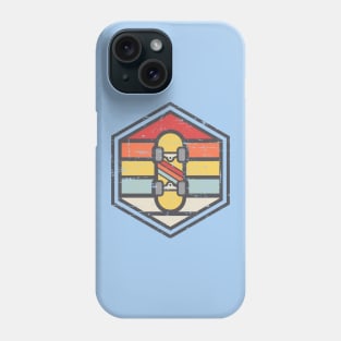 Retro Badge Skateboard Light Phone Case