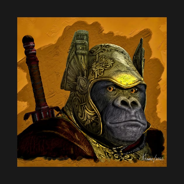 Ape with the Golden Helmet by kenmo