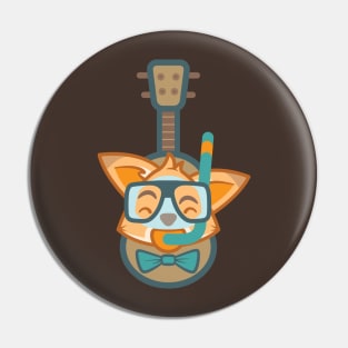 Foxy Ukulele Pin