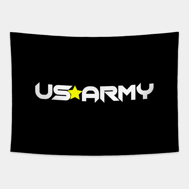 US Army Yellow Star Tapestry by Proway Design