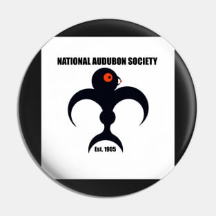 National Audubon Society bird with berry design Pin