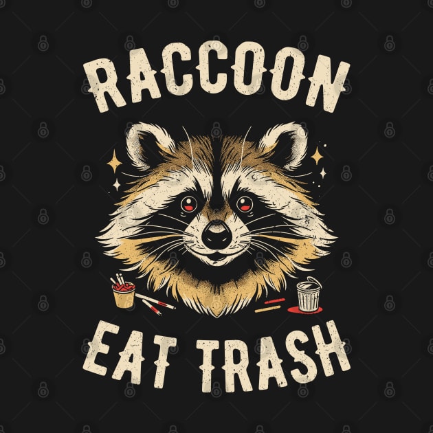 Raccoon Eat Trash by Yopi