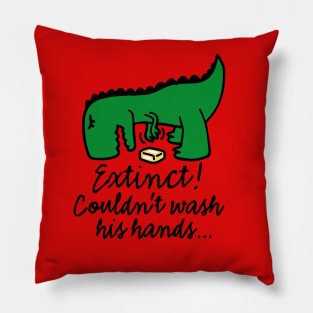 Wash your hands! Corona virus Extinct Couldn't wash his hands Covid Pillow